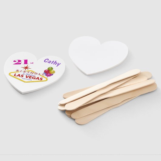 21stパーソナライズされたラスベガス誕生日シリーズ ハンドファン (組立なし)