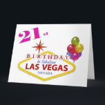 21stラスベガス誕生日カード カード<br><div class="desc">21stラスベガス誕生日カード</div>