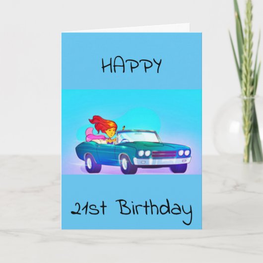 **21st**誕生日カード カード (正面)