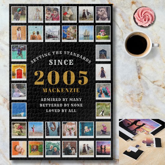 21st Birthday 2005 Family Memories Photo Collage  ジグソーパズル