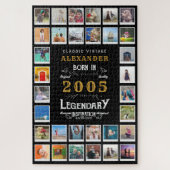 21st Birthday 2005 Legend Memories Photo Collage ジグソーパズル (縦)