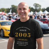 21st Birthday 2005 Personalized Custom Name Black Tシャツ