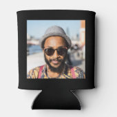 21st Birthday Black Gold With Photo 缶クーラー (裏面)