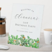 21st Birthday Holly December Birth Flower Welcome 台座サイン (インサイチュ)