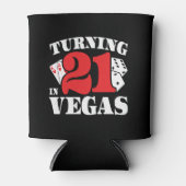 21st Birthday in Vegas - Turning 21 - Las Vegas 缶クーラー (正面)