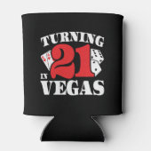 21st Birthday in Vegas - Turning 21 - Las Vegas 缶クーラー (裏面)