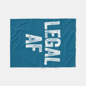 21st Birthday Legal Af Long Sleeve フリースブランケット (正面(横))