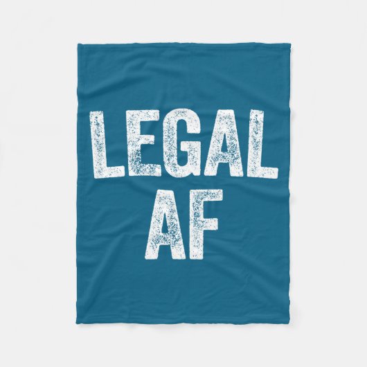 21st Birthday Legal Af Long Sleeve フリースブランケット (正面)