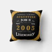 21st Birthday Legend Born 2005 クッション (裏面)