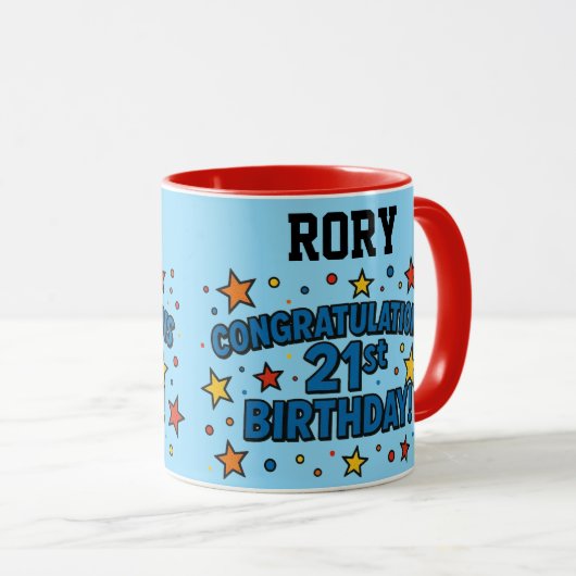 21st Birthday Mug マグカップ (正面右)