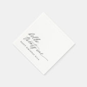 21st Birthday Party Hello 21 Modern Milestone スタンダードカクテルナプキン (角)