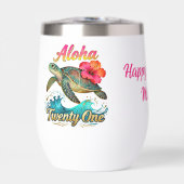  21st Birthday Personalized Tropical Sea Turtle  (正面)