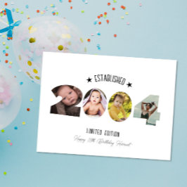 21st birthday Photo Collage established 2004 サンキューカード