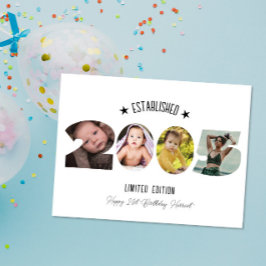 21st birthday Photo Collage established 2005 サンキューカード