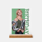 21st Birthday Photo college Party  アクリルサイン (正面)