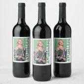 21st Birthday Photo college Party  ワインラベル (ボトル)