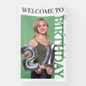 21st Birthday Photo college Party  横断幕 (縦)