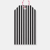 21st birthday pink florals black white stripes ギフトタグ (裏面)