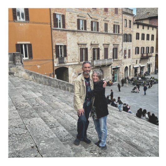 21st Brass Wedding Anniversary Photo Cube フォトキューブ (正面)