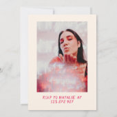 21st Dodddle Cakeこんにちは21写真誕生日 招待状 (裏面)