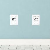 21st men birthday add name bow date応援black (ウッドフロア)