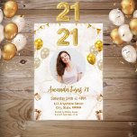 21st Sparkle金ゴールド21st Birthdayパーティの招待状 招待状<br><div class="desc">金ゴールド風船が21歳の誕生日パーティの招待状を輝く。女の子もしの素晴らしい21歳の誕生日パーティーを計画し、これが完璧であるかわいい招待を必要とする！</div>