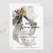 21st Twenty-one Birthday Party Women 招待状 (正面/裏面)