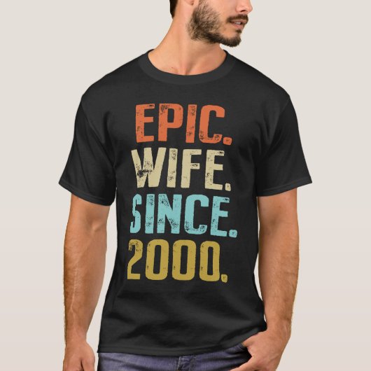 21st Wedding Anniversary For Her Best Epic Wife Si Tシャツ (正面)