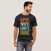21st Wedding Anniversary For Her Best Epic Wife Si Tシャツ (正面フル)