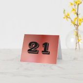 21thバースデーカード(ノンアルコール) カード (黄色い花)