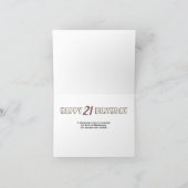 21thバースデーカード(ノンアルコール) カード (内部)