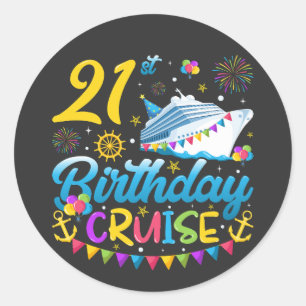 21thバースデークルーズB-Dayパーティー ラウンドシール