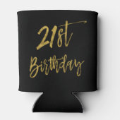 21thバースデーゴールドフォイル誕生日クーラーボックス 缶クーラー (裏面)
