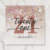 21thバースデーシックグリッター グラデーション フェイバータグ (裏面)