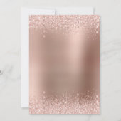 21thバースデーシャンパントーストバラ金ゴールドグリッター 招待状 (裏面)