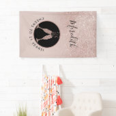 21thバースデーシャンパントーストバーティカルグリッター 横断幕 (インサイチュ)