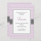 21th誕生日の招待状 招待状 (正面/裏面)