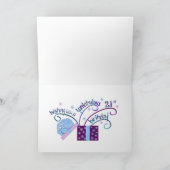 21th誕生日カスタマイズ可能カード カード (内部)