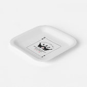 21th誕生日キングオブカジノスペードトランプのポーカーカード ペーパープレート (傾斜あり)