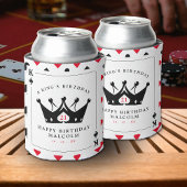 21th誕生日キングオブカジノスペードトランプのポーカーカード 缶クーラー