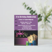 21th Birthday Las Vegas or Casino 招待状 (スタンド正面)