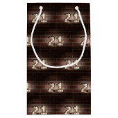 21th birthday-marque lights on brick スモールペーパーバッグ (裏面)