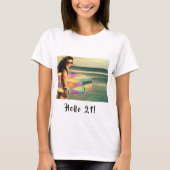 21th birthday photo hello 21girl her tシャツ (正面)