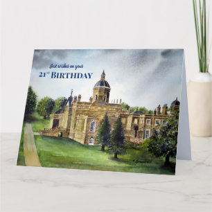 21th Birthday Wishes Castle Howard カスタマイズ York カード