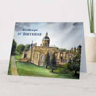 21th Birthday Wishes Castle Howard カスタマイズ York カード