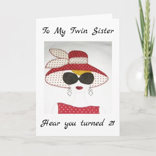 **21TWIN SISTER WATCH OUT WORLD カード (正面)