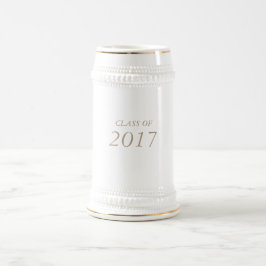 22のoz。 "2017年"の卒業生または卒業ステインのクラス ビールジョッキ