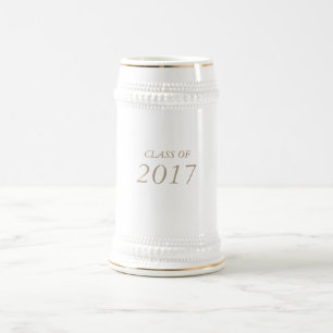 22のoz。 "2017年"の卒業生または卒業ステインのクラス ビールジョッキ