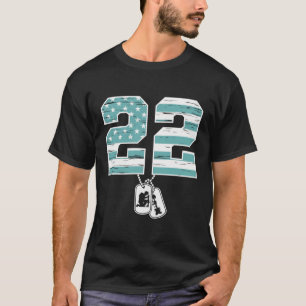 22アデイソルジャー退役軍人Ptsd認識度 Tシャツ
