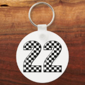 22オートレース番号 キーホルダー (正面)